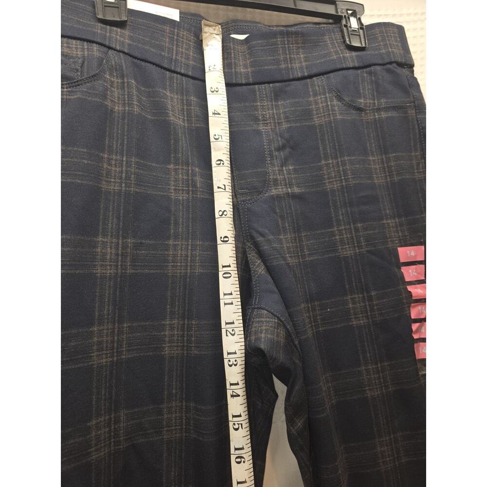 Nine West Ponte Heidi Pants Size 14 Womens Plaid - Picture 4 of 10